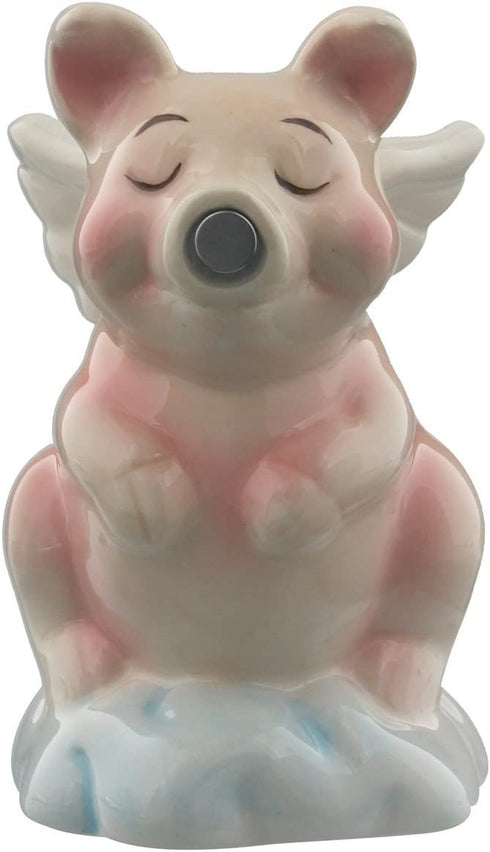 Pacific Trading Hog Heaven Pigs with Wings Ceramic Magnetic Salt and Pepper Shaker Set