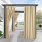 RYB HOME Outdoor Patio Curtains - Blackout Waterproof Porch Curtains & Drapes Privacy Protect Sunight Block for Pavilion Pergola Porch Canopy, 1 Panel, W 52 x L 84 inch, Cream Beige