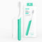 Quip Adult Electric Toothbrush - Sonic Toothbrush with Travel Cover & Mirror Mount, Soft Bristles, Timer, and Plastic Handle - Green