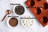 Silicone Mold for Hot Chocolate Bombs Semi Sphere Baking Mold Large 6 Holes Silicone Cocoa Bomb Mold Hand Made Bath Bomb Jelly, Cake Puding Half Round Silicone Pop Mold 3 pcs BPA Free