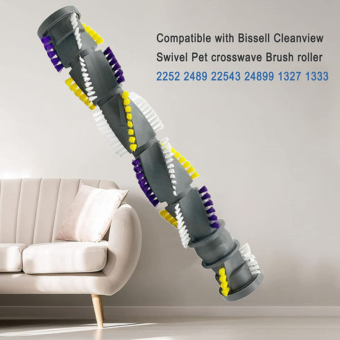 LesinaVac Replacement Brush roll for Bissell Cleanview Swivel Pet crosswave Brush roll 2252 2254 2489 22543 24899 1327 1333 1813 1819 1820 Replace Part No.1604545