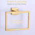 Aomasi Hand Towel Ring, SUS304 Stainless Steel Suqare Bath Towel Holder Light Luxury Style, Brushed Gold€¦