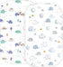 Bassinet Sheet - 2 Pack - Bassinet Mattress Pad Cover - 100% Cotton, Rectangle and Oval Baby Bassinet Fitted Sheets (Animals)