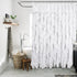 Volens White Ruffle Shower Curtain Farmhouse Fabric Cloth Curtains for Bathroom, 72x72 in Long