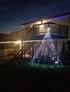 Christmas Decorations Outdoor Lights,11.5ft 317 LED Star Christmas Tree Lights,8 Memory Lighting Modes&Timer Christmas Star Lights for Yard,Wedding,Party,Christmas Decorations (White)