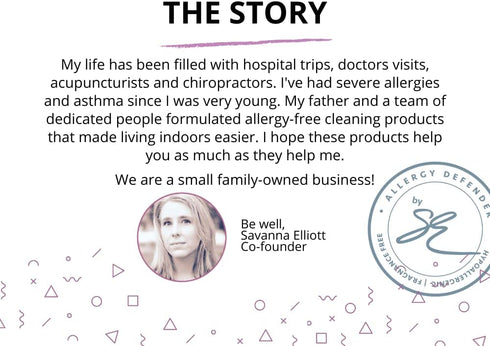 Allergy Asthma Clean Allergen Spray Mineral concentrate in a bottle. -JUST ADD WATER- 33.8oz (1 Bottle)