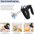 5-Speed 200W Electric Hand Mixer,with Eject Button,4 Stainless Steel Attachments(Beaters and Dough Hooks),for Whipping Cake, Cream,Dough,Cookies,Black