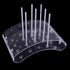 3Pcs 20 Hole Small Acrylic Transparent Lollipop Display Stand Server Decoration Cake Pop Holder Base Shelf Plastic Board Holder Lollipop Dessert Sticks Tower Container,Party Corner Decor,Clear,3.5 MM