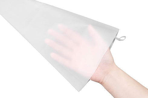 Pastry Tek Piping Bag Set, Set Of 4 Reusable Icing Bags - BPA-Free, Durable, White Silicone Pastry Bag Set, Anti Burst, Decorate Cakes, Cupcakes, Macarons, Or Cookies - Restaurantware