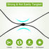boknight Bird Netting for Garden, 25 X 50 feet Net Netting for Bird Poultry Aviary Heavy Duty Chicken Netting with Ropes& Cable Ties, 2.4 inch Square Mesh Size (25' x 50'-2.4'')