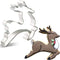 LILIAO Christmas Reindeer Cookie Cutter - 3.9 x 4.3 inches - Stainless Steel