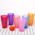 32-ounce Plastic Tumblers/Large Drinking Glasses/Party Cups/Iced Tea Glasses Set of 12,6 Assorted Colors| Unbreakable, Dishwasher Safe, BPA Free