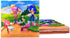 Sonic The Hedgehog Party Supplies, 20 Plates and 20 Napkins and 1 table cloth/birthday greeting card. Children's Birthday Party Decorations and Baby Shower