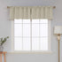 Deconovo Valances, 18 Inch Blackout Valances, Rod Pocket Light Blocking Valance, Theral Insulated Kitchen Valance for Bedroom, 42x18 Inch, Beige, 1 Piece