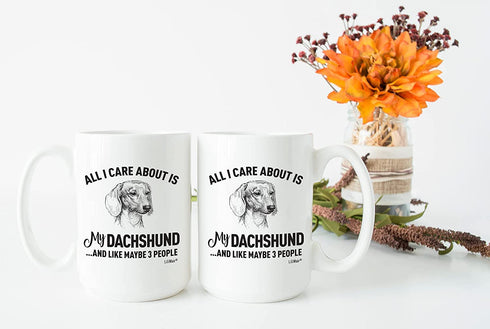 Dachshund Mom Gifts Mug For Christmas Women Men Dad Decor Lover Decorations Stuff I Love Dachshund Coffee Accessories Talking Art Apparel Funny Birthday Home Supplies Products Dog Coffee Cup Mugs