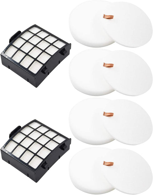 Dttery Filter Replacement for Shark Vertex DuoClean PowerFin Upright Vacuum AZ2000, AZ2000W, AZ2002 Part XFFKAZ2000, XHFAZ2000, 4 Foam, 4 Felt, 2 HEPA Filters