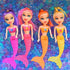 Dew Drops Ocean Water Beads Mermaid Lagoon Tactile Sensory Toys Bin Kit - 4 Mermaid Toy Dolls