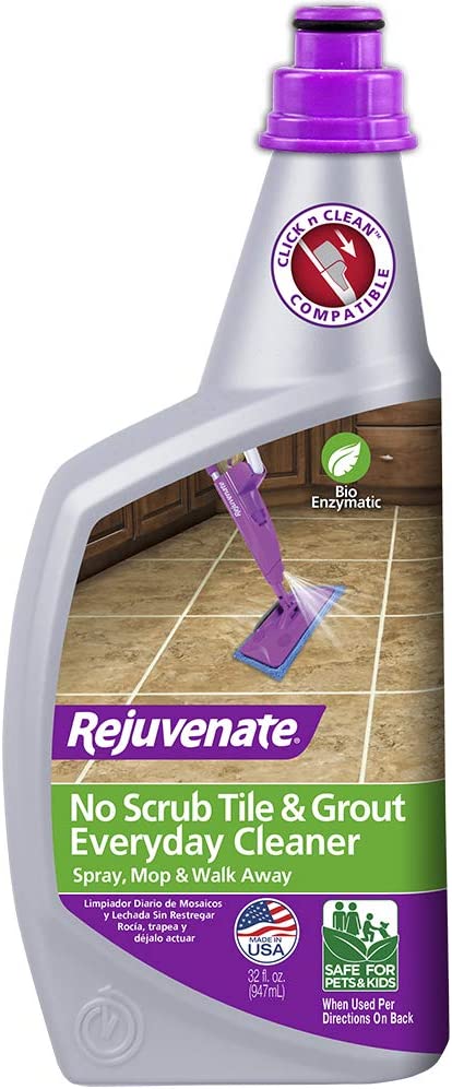 Rejuvenate Bio-Enzymatic Scrub Free Tile and Grout Cleaner Lightens and Brightens Every Time (32oz)