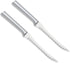 Rada MFG Tomato Slicing Knife Stainless Steel Blade With Aluminum Handle Made in USA, 8-7/8 Inches, 2 Pack