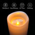 Homemory 6" x 4" Waterproof Outdoor Flameless Candles - Battery Operated Flickering LED Pillar Candles for Indoor Outdoor Lanterns, Long Lasting, Large, Set of 2
