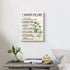 Motivational Quotes Wall Art- Plant Print 7 Rules of Life Inspirational Motto Canvas Print Home Office Wall D©cor