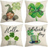AENEY St Patricks Day Pillow Covers 18x18 Set of 4 St Patricks Day Decorations for Home Gnome Shamrock Clover Lucky St Patricks Day Decorative Throw Pillows Farmhouse St Patricks Day Decor A349-18
