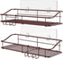 Nieifi Shower Caddy Shelf Storage Rack Adhesive Without Drilling Stainless Steel with Hooks for Washroom, Lavatory, Restroom, Toilet, Bathroom, Kitchen - 2 Pack Bronze