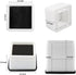BTSD-home 2 Inch Heavy Duty Bed Risers Adjustable Furniture Risers Lift in Height of 2 or 4 Inches, Set of 4 Bed Raisers White Square