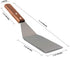 Homi Styles Metal Spatula with Beveled Edges | Stainless Steel cooking Spoon | Heavy Duty Turner for Skillets, Griddles & Grills | Great for Pancake Flipper, Fish, Eggs, Burgers, Omelet & More
