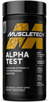 Testosterone Booster for Men | MuscleTech AlphaTest | Tribulus Terrestris & Boron Supplement | Max-Strength ATP & Test Booster | Daily Workout Supplements for Men, 120 Pills (Package May Vary)