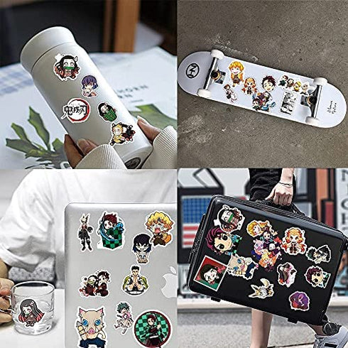 200Pcs Mixed Anime Stickers, Anime Cartoon Stickers for Laptop, Notebook Computer,Water Bottle,Luggage. Gifts for Kids, Men, Women,Teens, Adults