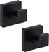 KES Towel Hook for Bathroom Coat Hook Wall Mounted Robe Hook SUS 304 Stainless Steel Matt Black 2 Pack, A22560-BK-P2