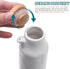 UPKOCH Ceramics Oil Bottles Ceramics Dispenser Bottle Olive Oil Soy Sauce Vinegar Cruet Liquid Condiment Storage Can for Kitchen Cooking (White) 400ML