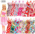 BM 75 Pieces Doll Clothes and Accessories for 11.5 Inch Girl Doll Include 15 Pcs Party Dresses, 10 Pcs Shoes, 10 Pcs Bags, 40 Pcs Different Doll Accessories