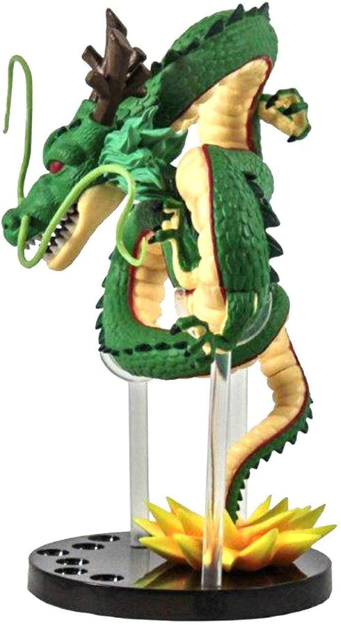 UMIKAkitchen Resin Shenron Figure Shenlong Statue Set + 3.5cm Crystal Balls + Shelf with Gift Box for Business Halloween Christmas Holiday and Birthday Home Decoration