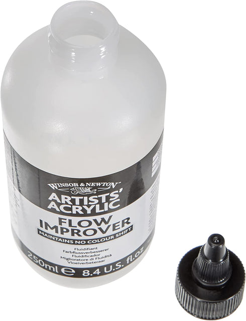 Winsor & Newton Professional Acrylic Medium Flow Improver, 250ml (Packaging may vary)