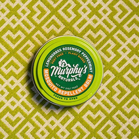 Murphy's Naturals Mosquito Repellent Balm | Plant Based, All Natural Ingredients | DEET Free | Travel/Pocket Size | 0.75 oz