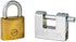 FJM Security Products SPSA60-KA Triple Chrome Plated D-Shaped Security Padlock, Weatherproof and Keyed Alike, 2-…œ Inch