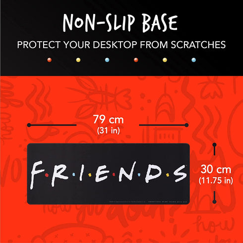 Paladone Friends TV Show Logo Desk Mat - Official Merchandise - Non-Slip Office Decor