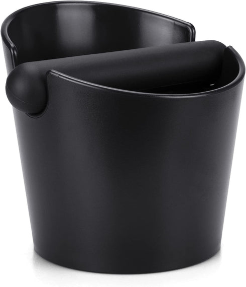 Ailelan Coffee Knock Box, Espresso Dump Bin, Coffee Bin, 4.8 Inch Espresso Knock Box Shock-Absorbent Durable Barista Style with Removable Knock Bar and Non-Slip Base(Round)