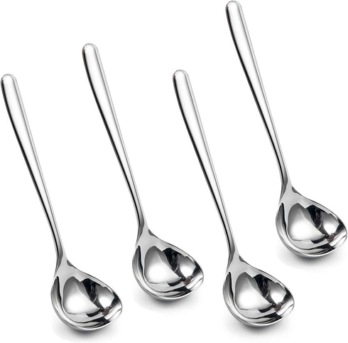 IMEEA 8-Inch Sauce Ladle Gravy Ladle SUS304 Stainless Steel Small Ladles for Serving, Set of 4