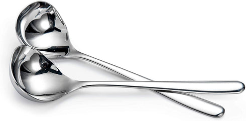IMEEA 8-Inch Sauce Ladle Gravy Ladle SUS304 Stainless Steel Small Ladles for Serving, Set of 4