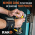 RAK Magnetic Wristband for Holding Screws - Christmas Gifts for Men Who have Everything - Wrist Magnet Tool or Screw Holder for Handyman, Tech Geek, Mechanic, Electrician, Robotics