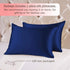 Ravmix 100% Silk Pillowcase for Hair and Skin, Both Sides 21Momme Mulberry Silk Pillow Case with Hidden Zipper Standard Size 20×26inches, 1PCS, Navy Blue