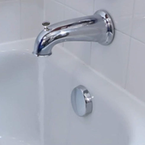DANCO Decorative Bathtub Faucet Spout with Pull Up Diverter | 6 Inch Length | Chrome Finish (10315)