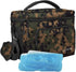 Large Insulated Lunch Bag Cooler Tote With 2 Reusable Cooler Ice Packs Easy Pull Zippers, Detachable Shoulder Strap, Roomy Compartments For Lunch Box, Bottles, Containers, (Camo)