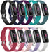 10 Pack Bands Compatible with Fitbit luxe Band Sport Watch Wrist Strap for Men Women, Luxe Silicone Watch Strap Bracelet Wristband Bands Replacement Accessories with Metal Buckle Large Size Band
