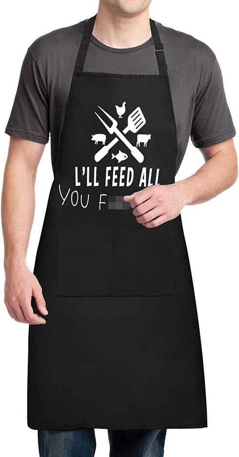 Funny Cooking Apron for Men, Women - Birthday Gifts for Mom,Wife, Dad, Gag Gifts for Boyfriend, Cooking Chef Apron