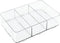 iDesign Clarity Interlocking Drawer Organizer for Cosmetics, Jewelry, Desk/Office Supplies, Crafts - 3 Compartments, Clear