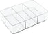 iDesign Clarity Interlocking Drawer Organizer for Cosmetics, Jewelry, Desk/Office Supplies, Crafts - 3 Compartments, Clear